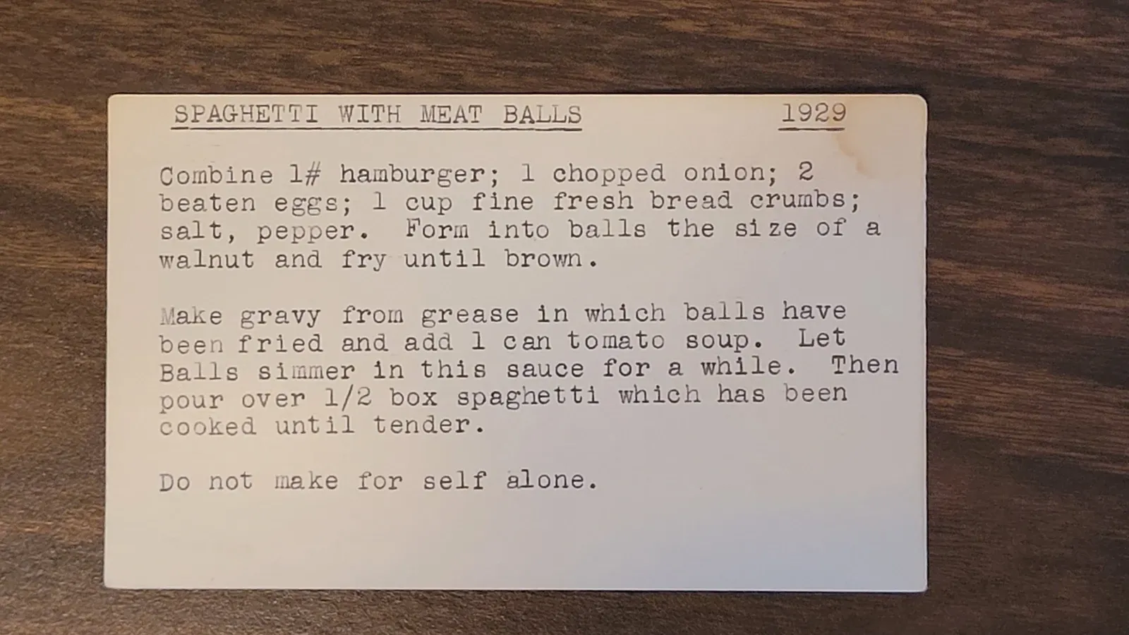 Scan of Spaghetti with Meat Balls