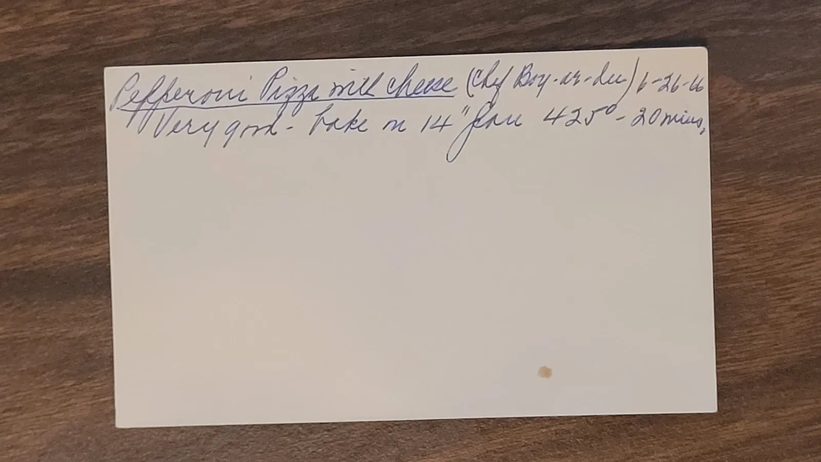 Scan of Pepperoni Pizza with Cheese