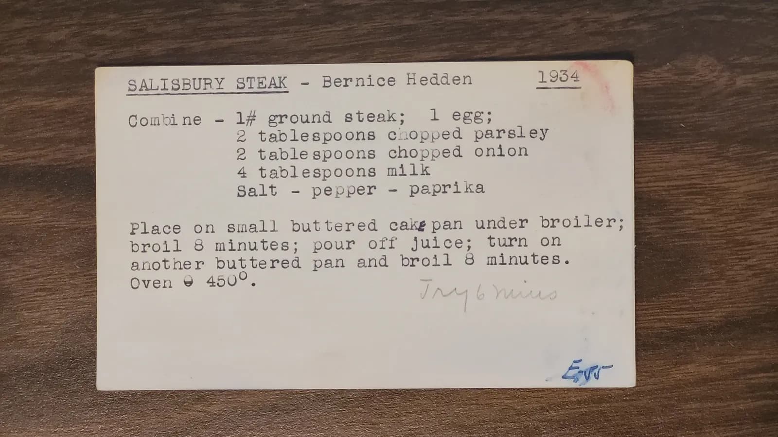 Scan of Salisbury Steak