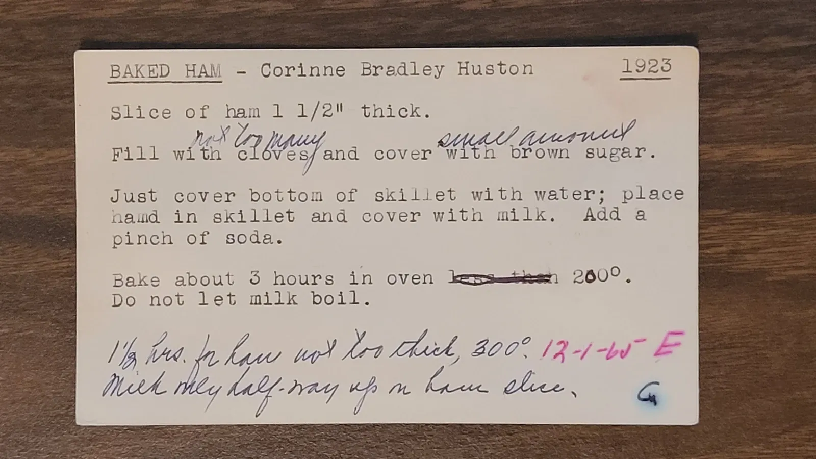 Scan of Baked Ham